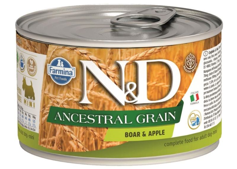 Ancestral Grain Dog Wet Boar & Apple Mini 140 гр