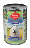 Консервированный корм для собак " Ягненок с рисом по-кавказски", банка 410 гр
