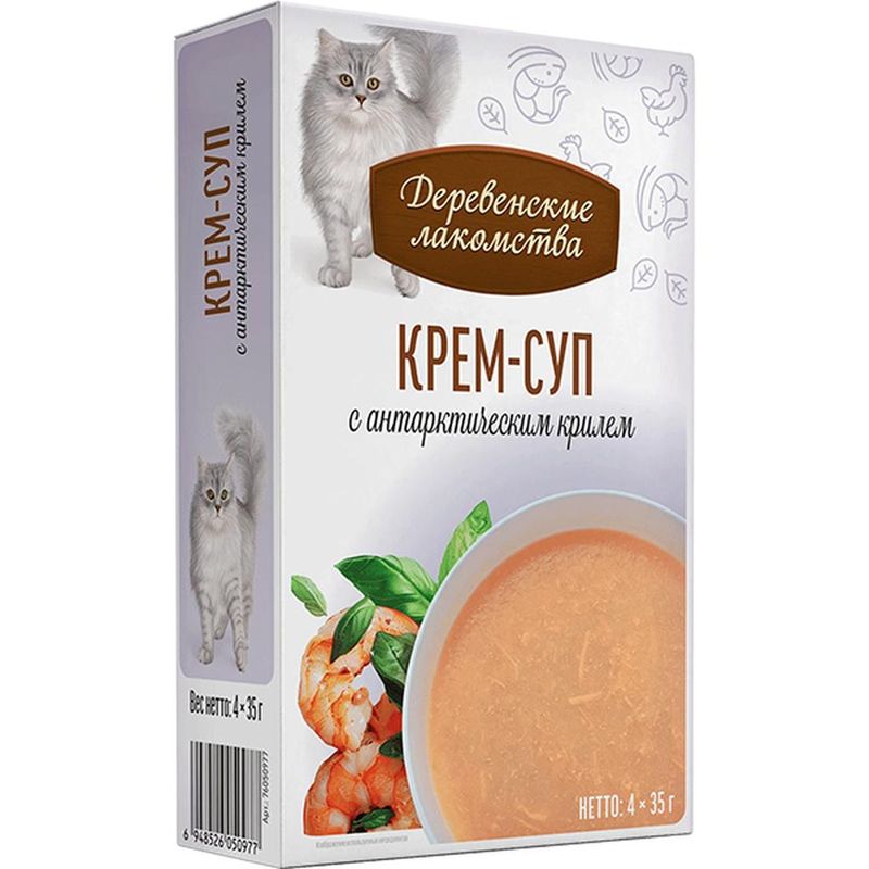 Крем-суп с антарктическим крилем пауч 35 гр х 4 шт