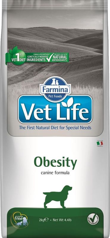 Фармина Vet Life Dog Obesity диета д соб при ожирении 2кг