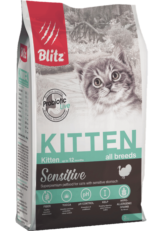Blitz Sensitive Kitten All Breeds 400 гр