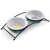 Миска керамическая на подставке "Глазурь" 2 х 120 мл