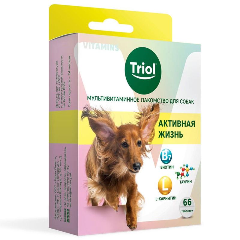Мультивитаминное лакомство для собак "Активная жизнь" 33 гр