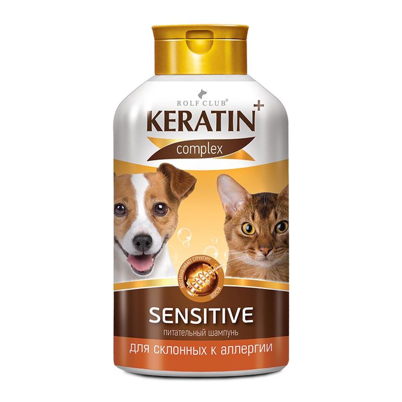 KERATIN+ Sensitive шампунь для аллергичных к/с 400мл