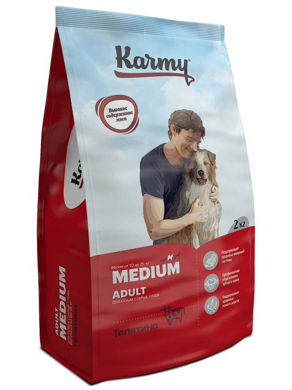 KARMY MEDIUM ADULT with Veal 2 кг