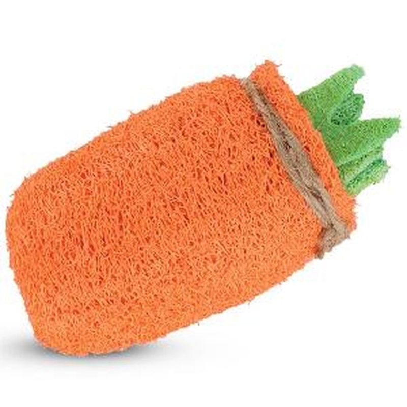 Игрушка для грызунов из люфы «Морковь» 12 см