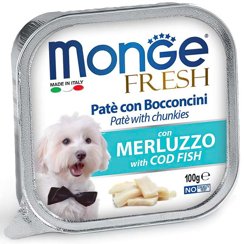 Monge Dog Fresh Paté and Chunkies with Cod Fish 100 гр