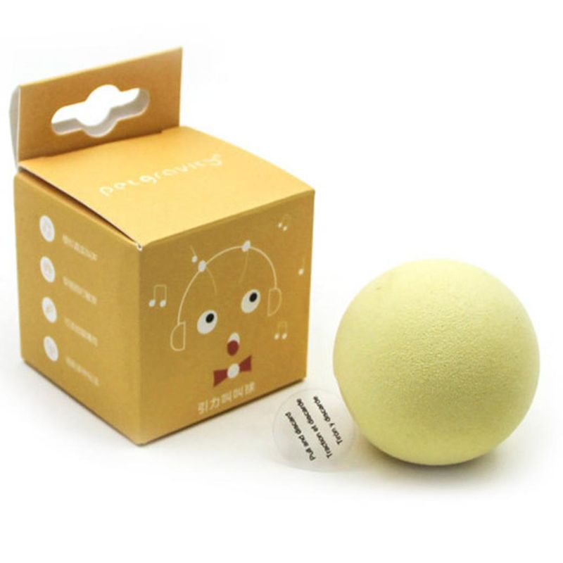 Игрушка интерактивная Мяч желтый с пением сверчка 4,5 см