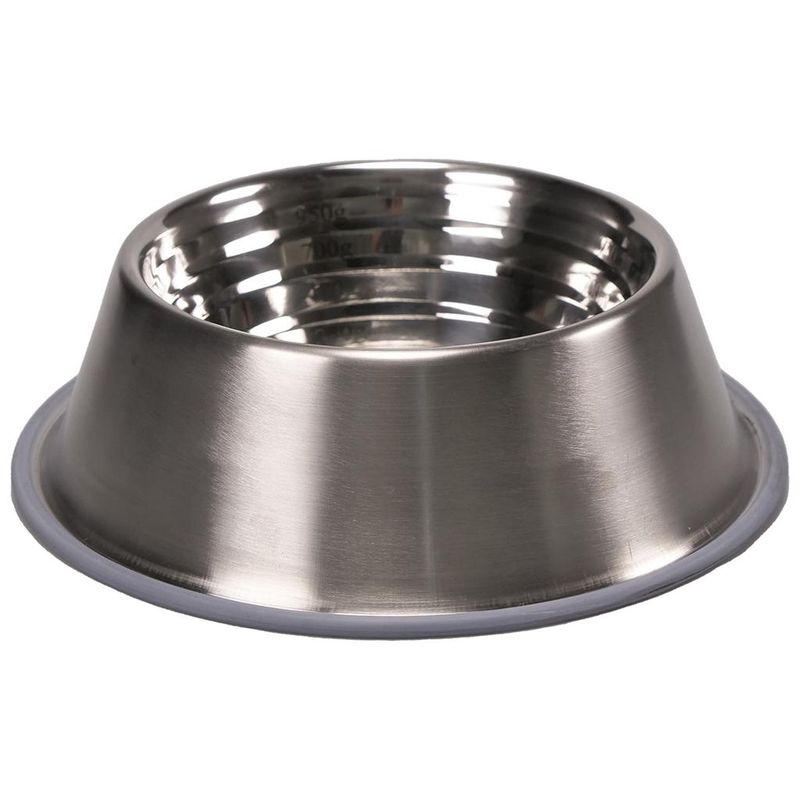 Миска  из нержавеющей стали контроль порции с нескользящим основанием. 1,8 л