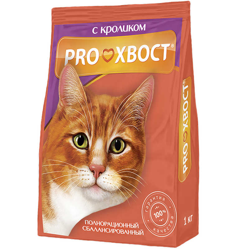 ProХвост Сухой корм д/кош. с кроликом 350 г(18шт)