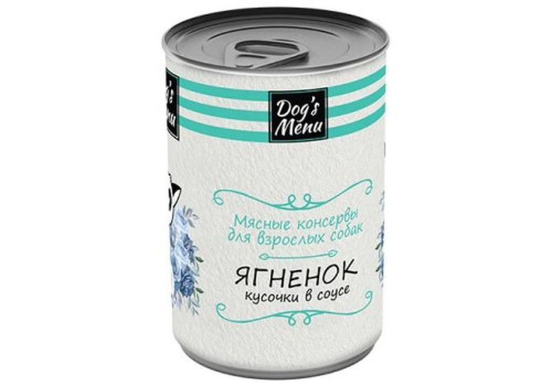 Корм д/взрослых собак с ягненком кусочки в соусе 340 гр