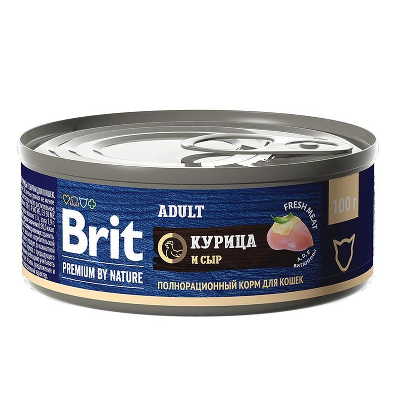 Brit Premium by Nature Adult Chicken & Cheese 100 гр