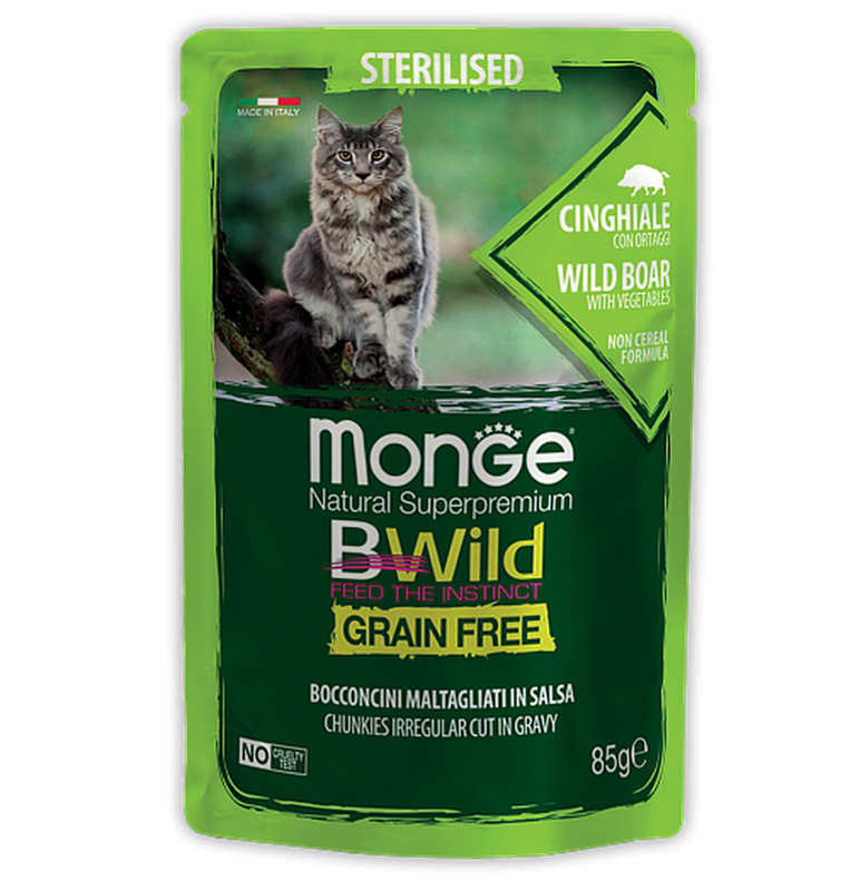 Monge Cat BWild Grain Free Wild Boar 85 гр