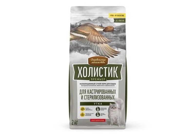 Сухой корм со вкусом утки для кастрированных и стерилизованных кошек 0,4 кг