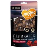 Деликатес «Кубики по-ямальски» из легкого северного оленя для собак 30 гр