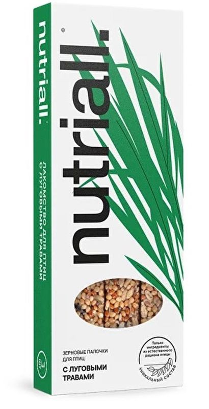 Nutriall Лакомство для птиц с травами 3 шт