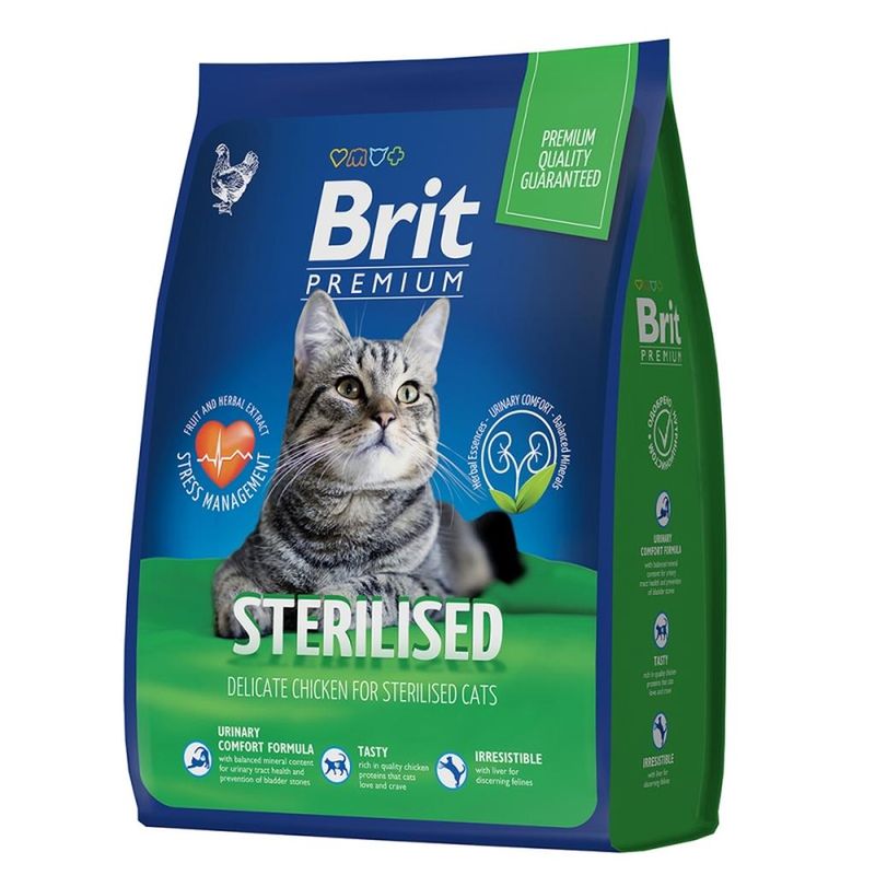Brit Premium Cat Sterilised Chicken 400 гр