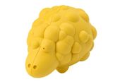 Игрушка для собак "Овечка" с пищалкой желтая, с ароматом сливок 8,5*12 см