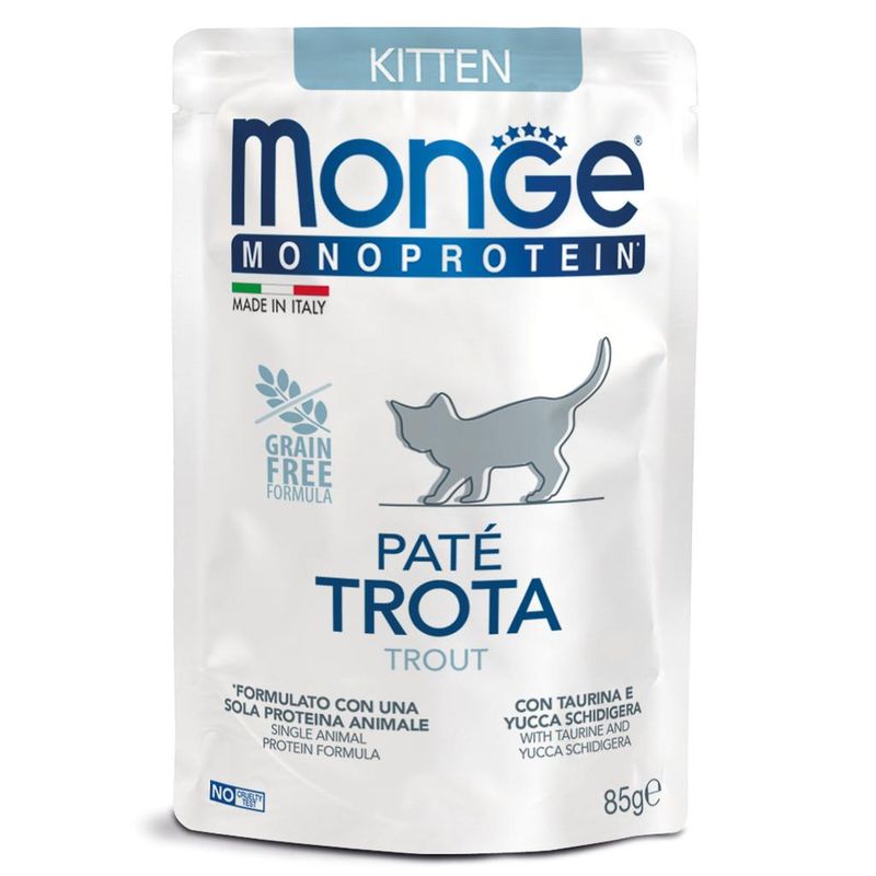 Monge Cat Monoprotein Pouch Trout 85 гр