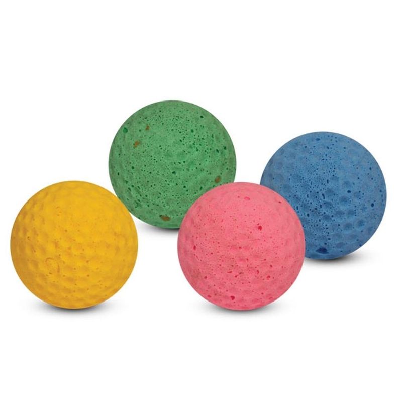 Мяч для гольфа одноцветный, 4 шт. 4 см
