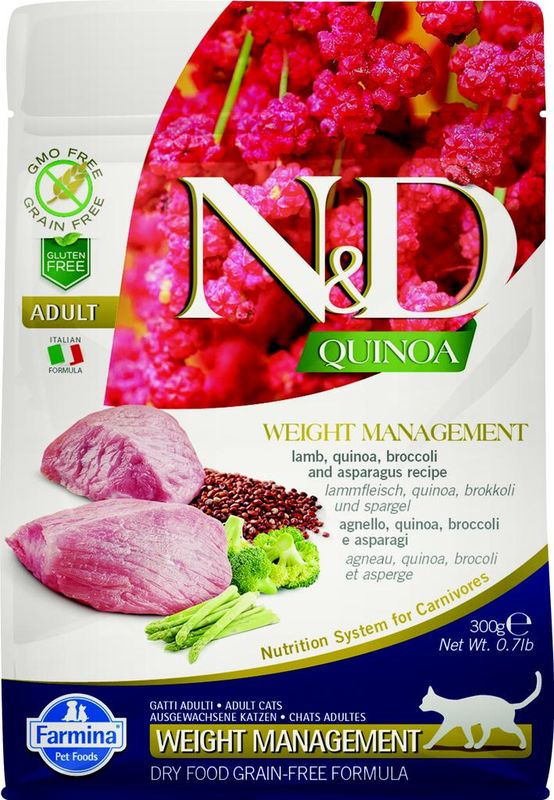 Cat Quinoa Weight Management Lamb 300 гр