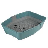 Туалет для кошек "ЕВРО" глубокий с сеткой тиффани