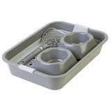 Набор "Для любимца" (туалет с сеткой, миска двойная, совок) телегрей