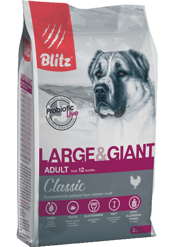 Blitz Classic Large & Giant Breeds Adult Dog 2 кг