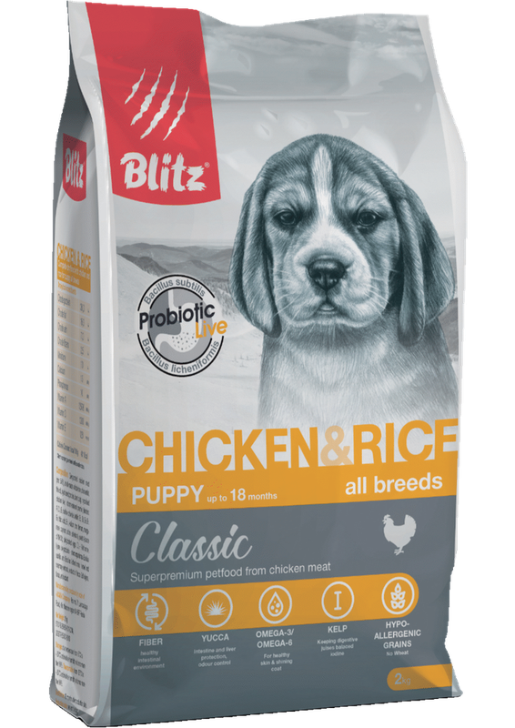 Blitz Classic Chicken & Rice Puppy All Breeds 2 кг