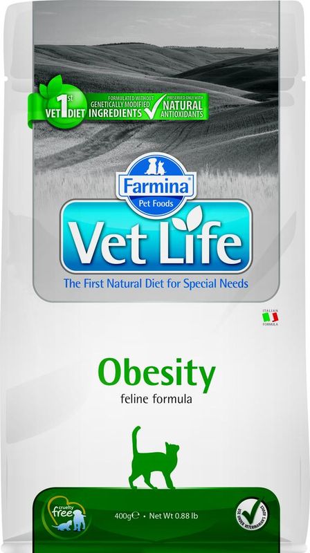 Фармина Vet Life Cat Obesity диета д кош при ожирении 0,4кг