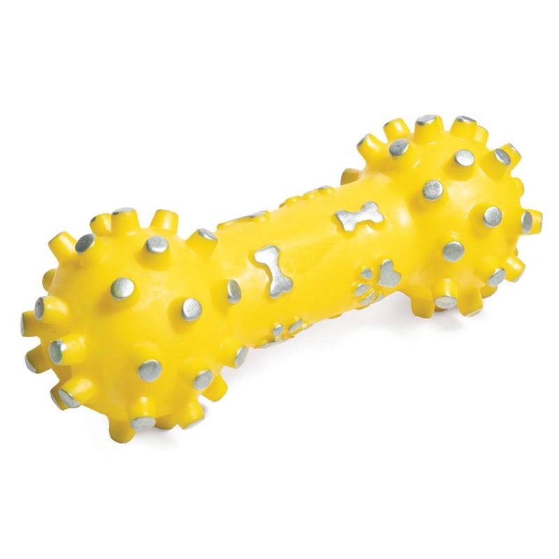 Гантель с шипами со звуком, винил 5 х 12 см