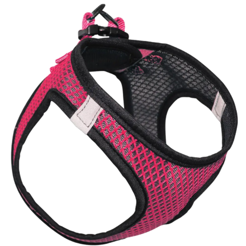 Шлейка-жилетка мягкая нейлон розовая S 360-410 мм