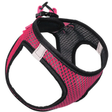 Шлейка-жилетка мягкая нейлон розовая S 360-410 мм