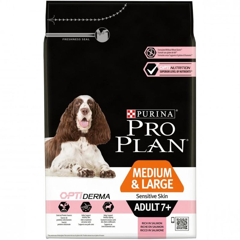 Purina Pro Plan Dog Medium & Large Adult 7+ Sensitive Skin OPTIDERMA 3 кг