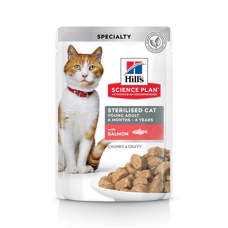 Science Plan™ Feline Sterilised Cat Young Adult with Salmon 85 гр