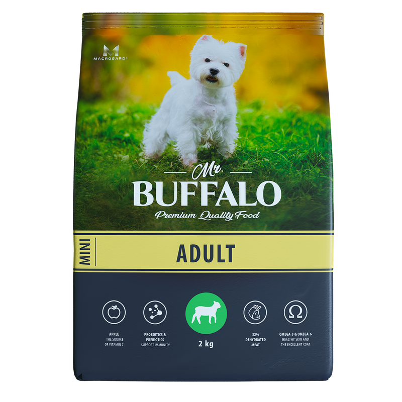 Mr.Buffalo ADULT MINI Сухой корм д/соб. ср. и мелких пород (ягненок) 0,8 кг(15)