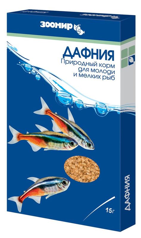 Дафния, Природный корм для молоди и мелких рыб 10 гр (пакет)