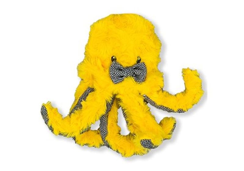 Игрушка для собак Медуза желтая 14 см