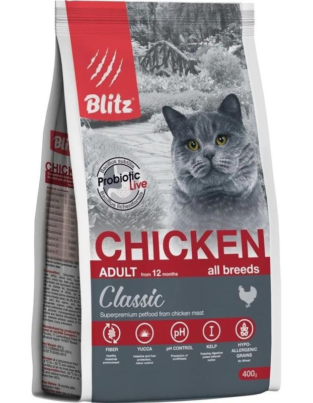Blitz Classic Chicken Adult Cats 400 гр