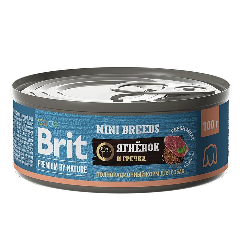 Brit Premium by Nature Adult Mini Breeds Lamb & Buckwheat 100 гр