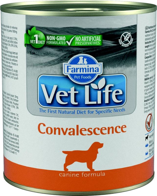 Фармина Vet Life Dog Convalescence паштет диета д/соб в периол выздоровления 300гр