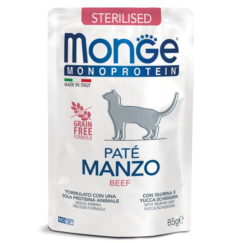 Monge Cat Monoprotein Pouch Beef 85 гр