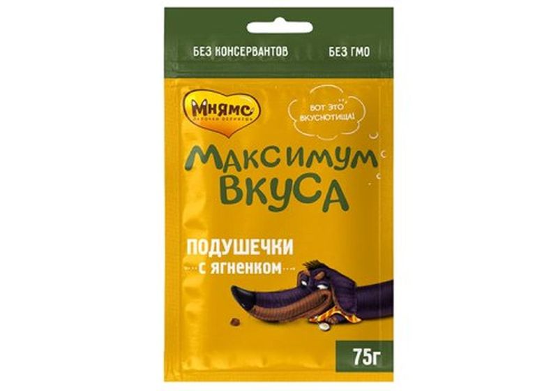 Мнямс Подушечки д/щенков «Максимум вкуса» 75 гр с индейкой