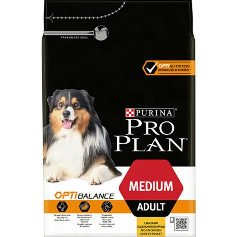 Purina Pro Plan Dog Medium Adult OPTIBALANCE 3 кг