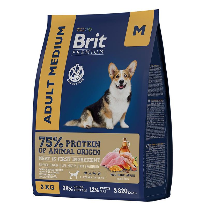 Brit Premium Dog Adult Medium 1 кг