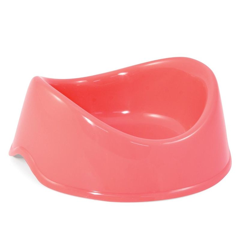 Миска пластиковая "Бисквит", коралловая 250 мл