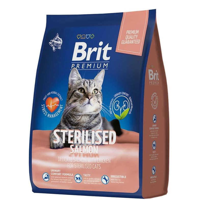 Brit Premium Cat Sterilized Salmon & Chicken 400 гр