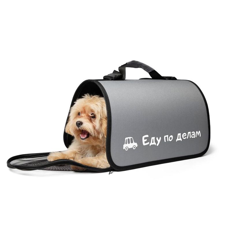 Сумка-переноска для животных "Еду по делам" 430*240*240 мм
