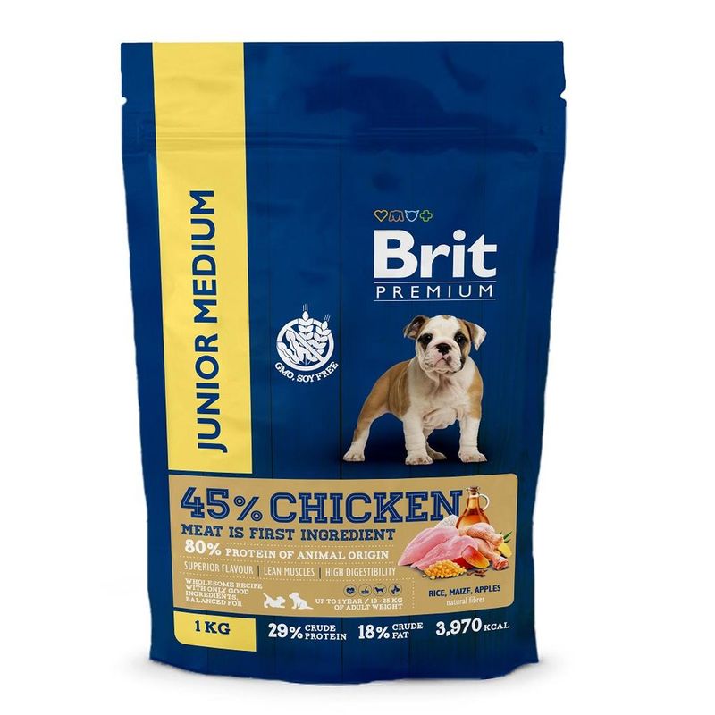 Brit Premium Dog Puppy and Junior Medium 1 кг