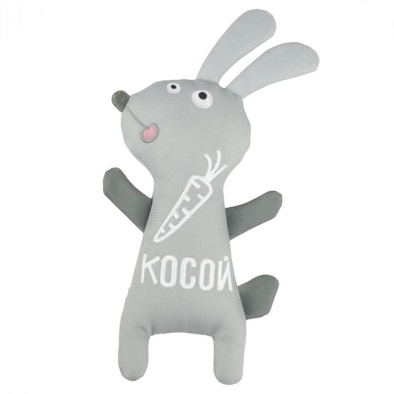 Игрушка для собак мягкая "Зайка-Косой" 150/205 мм